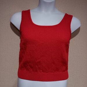 St. John Bold Red Tank Top Size S